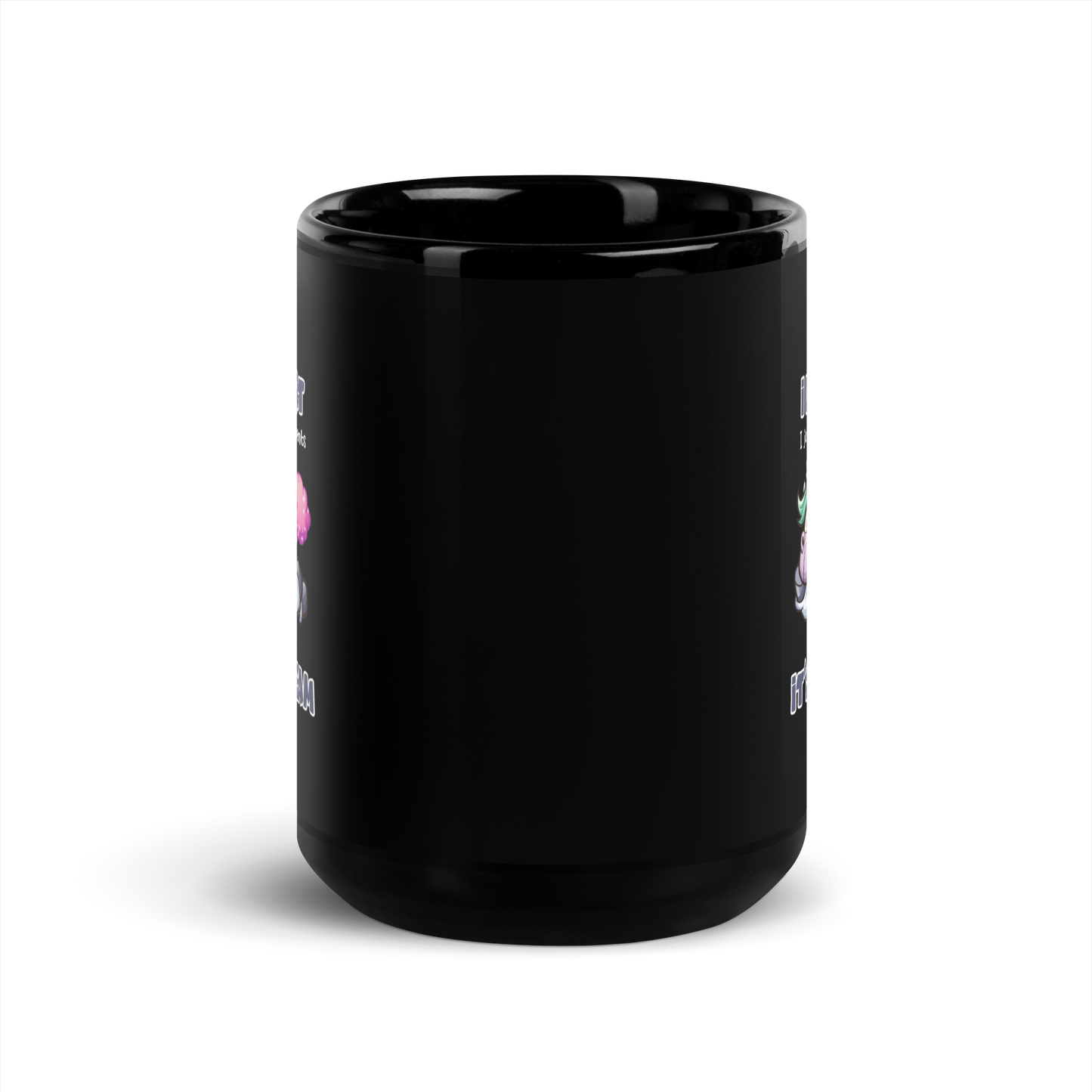 'I Don't Fart' Black Glossy Mug