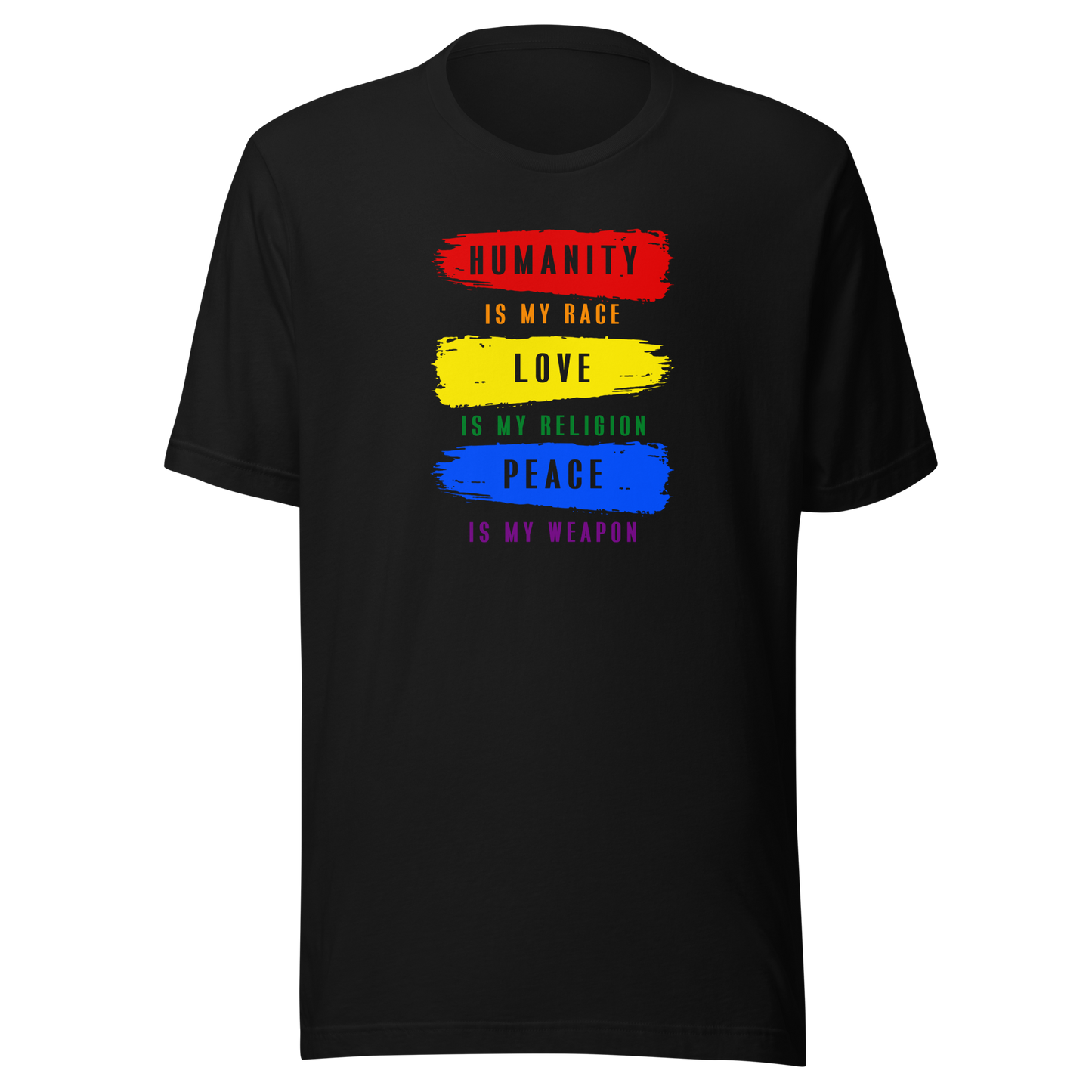 'Humanity, Love, Peace' Unisex T-Shirt