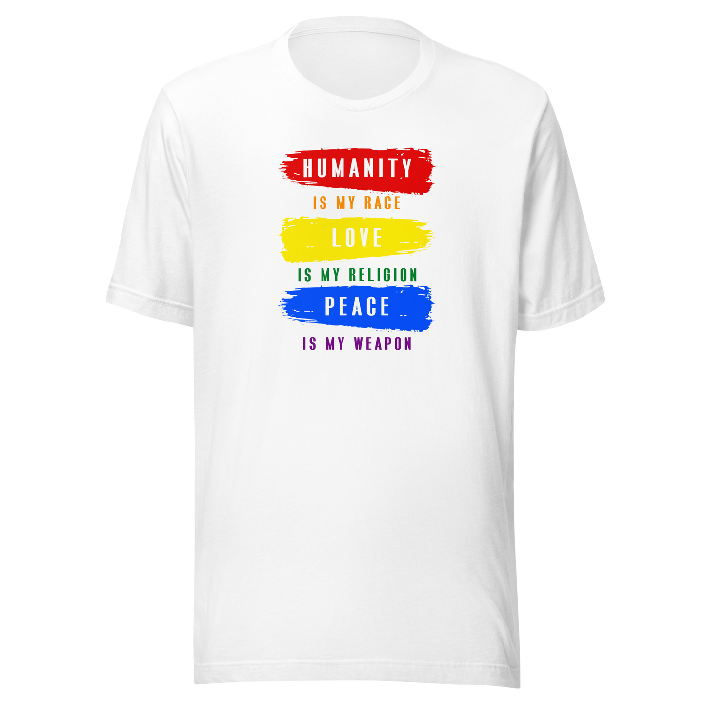 'Humanity, Love, Peace' Unisex T-Shirt