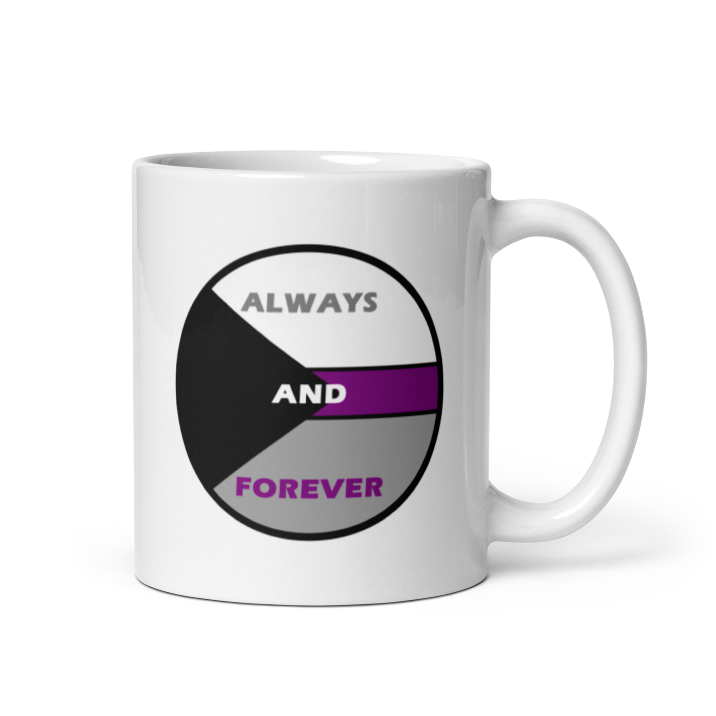 "Always And Forever" White Glossy Mug