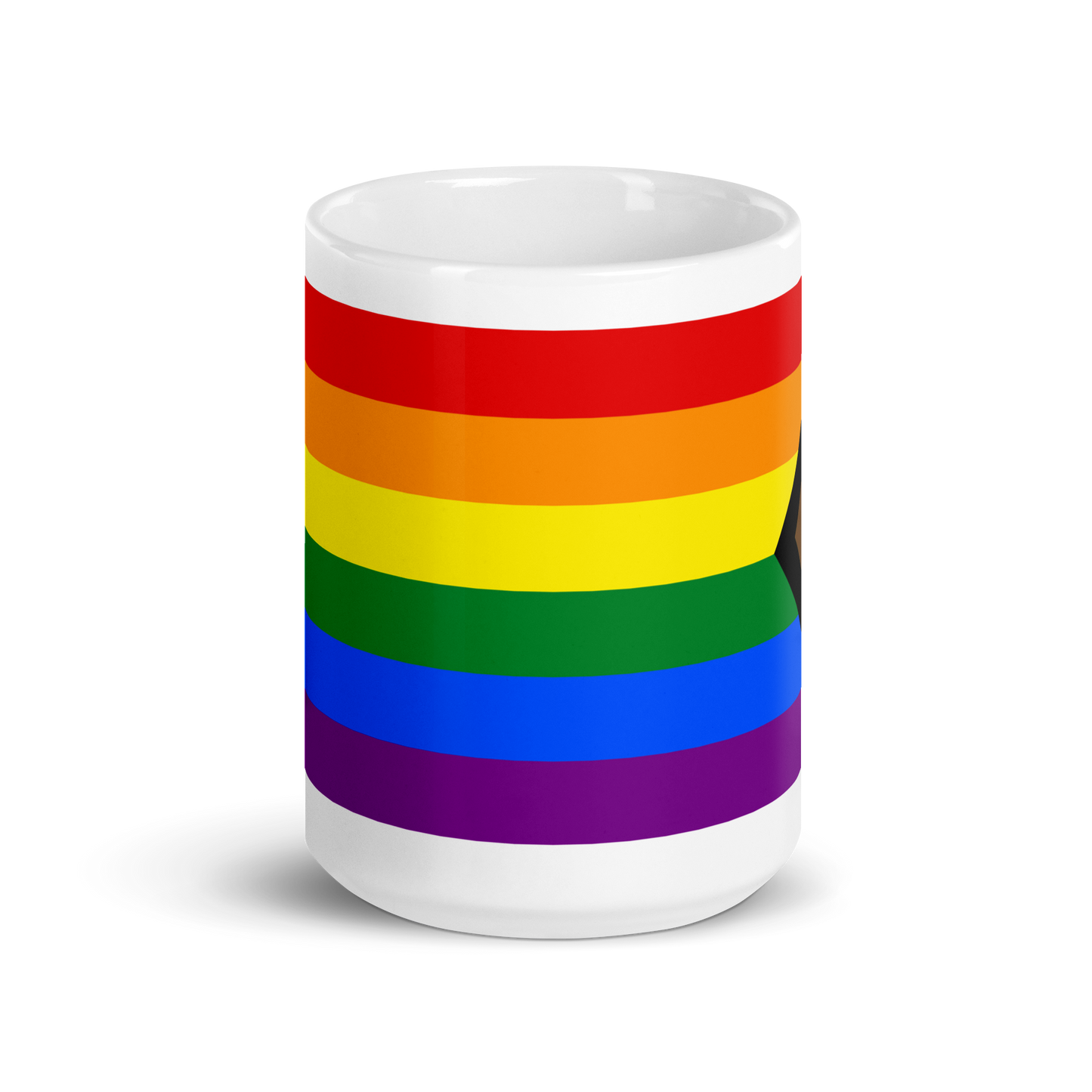 'Progressive Pride' White Glossy Mug