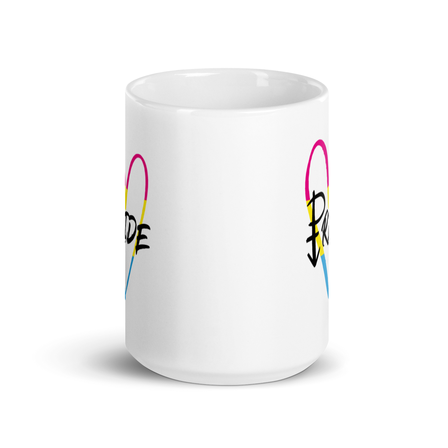 "Pride" Pansexual Pride White Glossy Mug