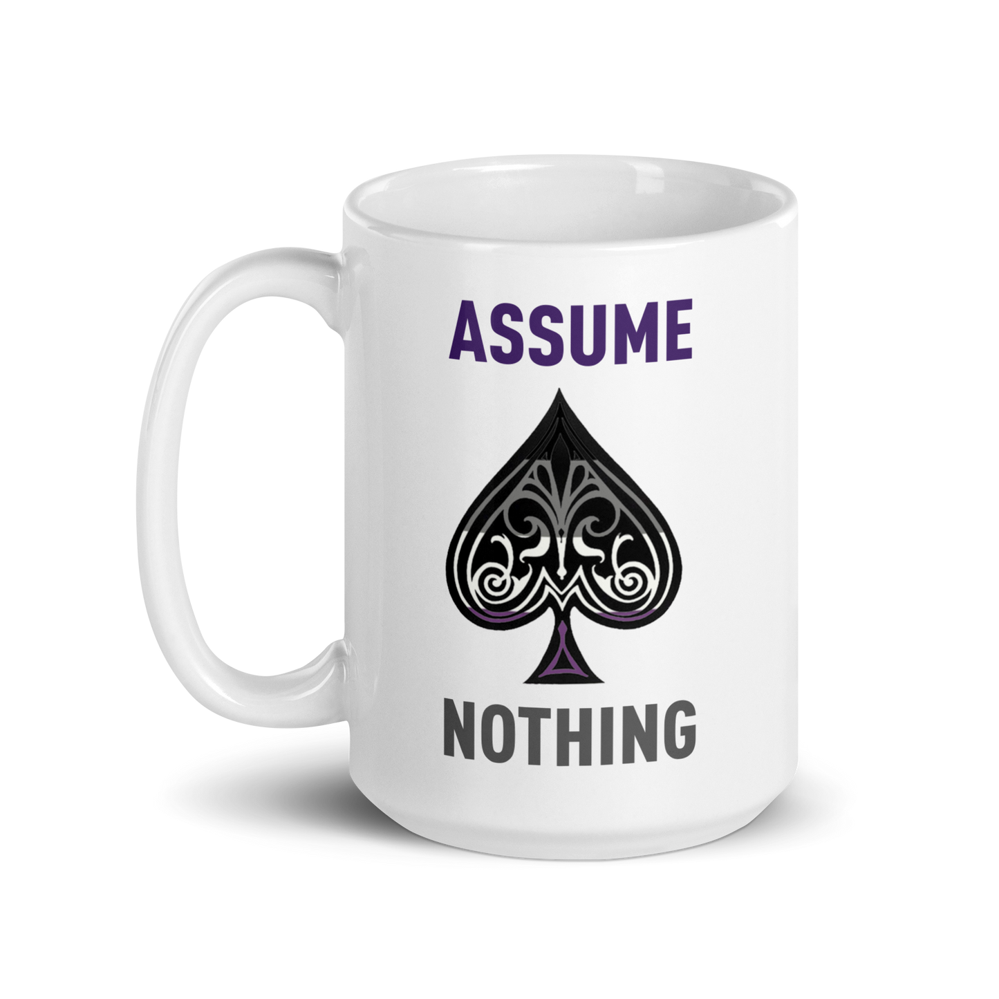 'Asexual Pride' White Glossy Mug