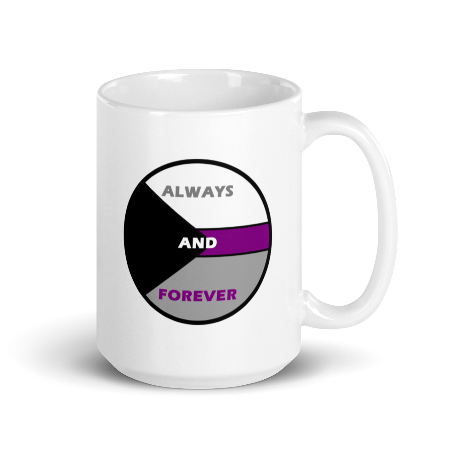 "Always And Forever" White Glossy Mug