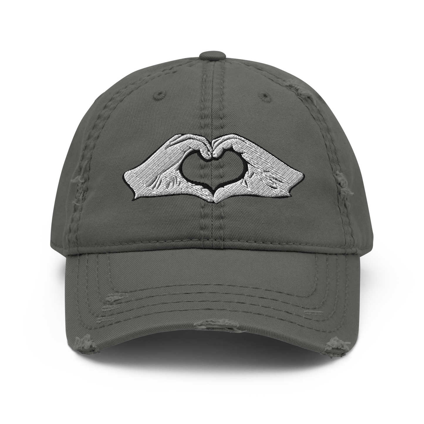'Heart Hands' Distressed Hat