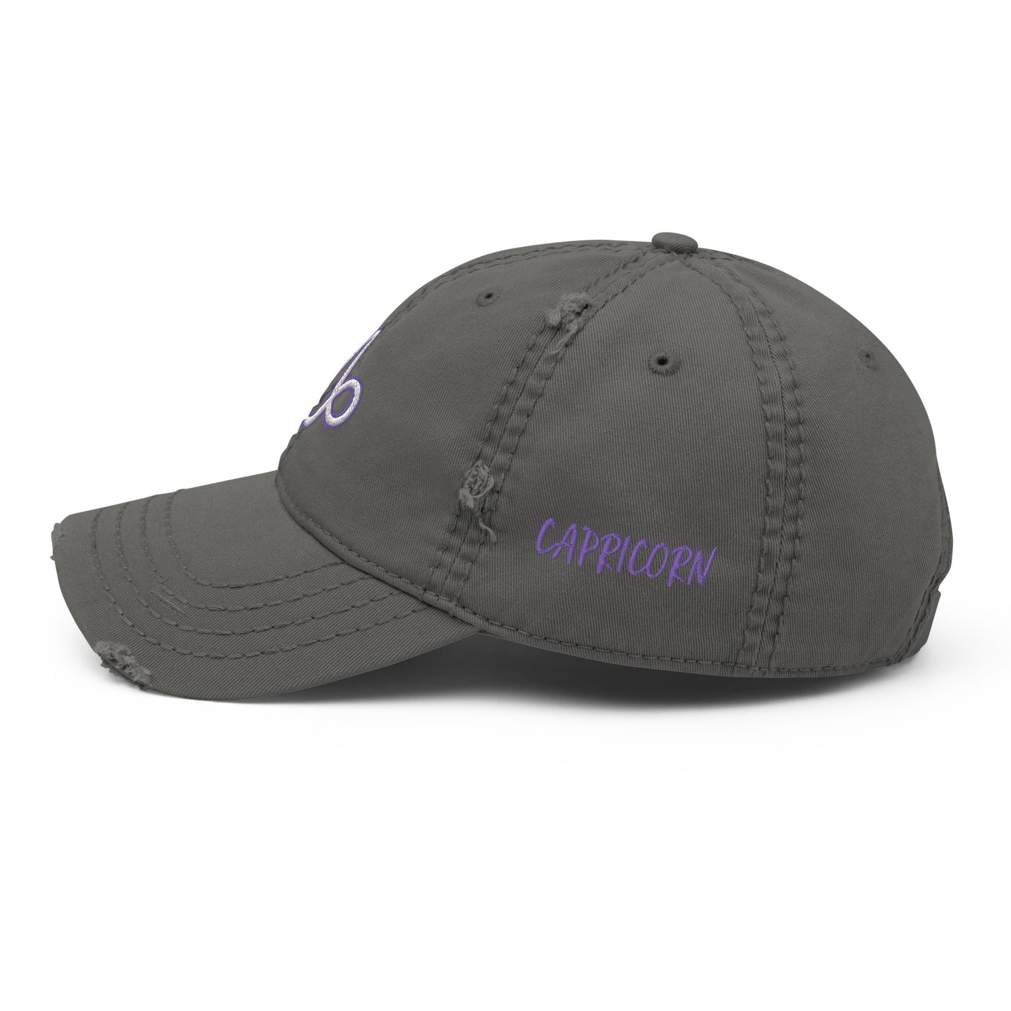 'Capricorn Sign' Distressed Hat