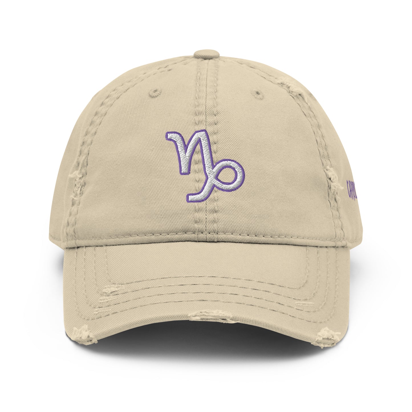 'Capricorn Sign' Distressed Hat