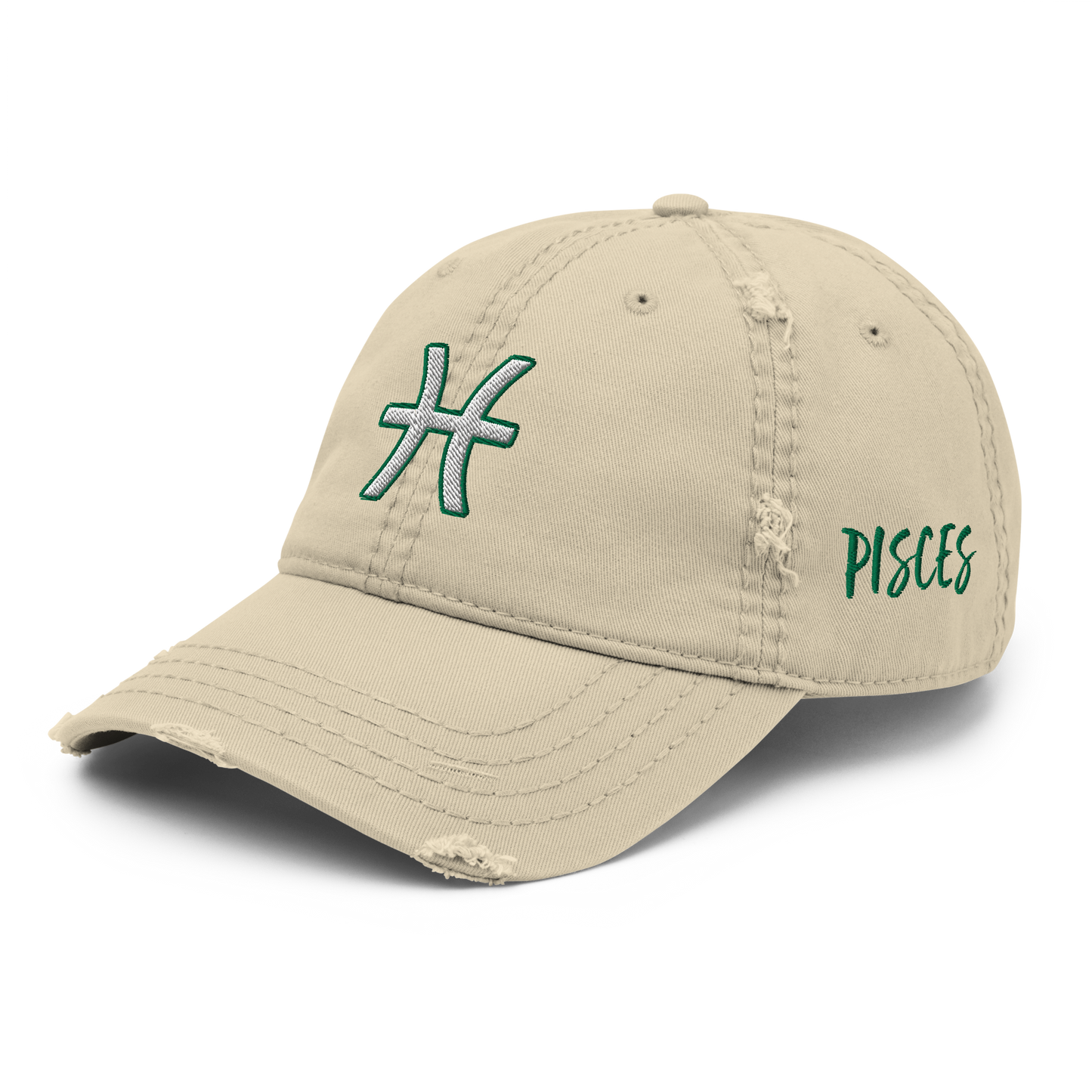 'Pisces Sign' Distressed Hat