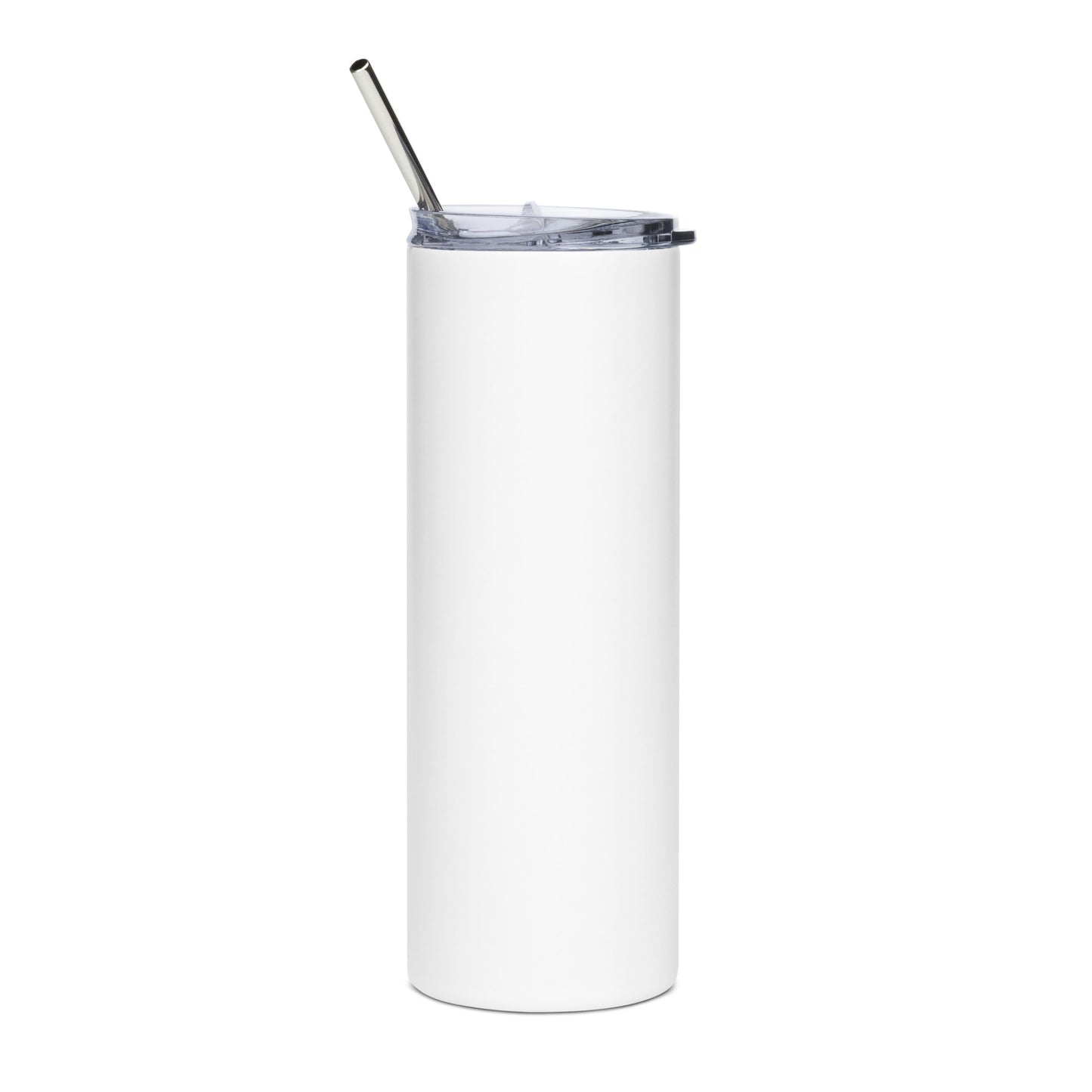 #Lovenpositivevibed Stainless Steel Tumbler Black Logo