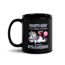 Load image into Gallery viewer, &#39;I Don&#39;t Fart&#39; Black Glossy Mug
