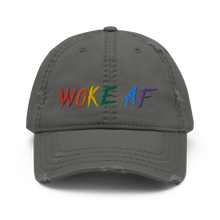 Load image into Gallery viewer, &#39;Woke AF&#39; Distressed Dad Hat
