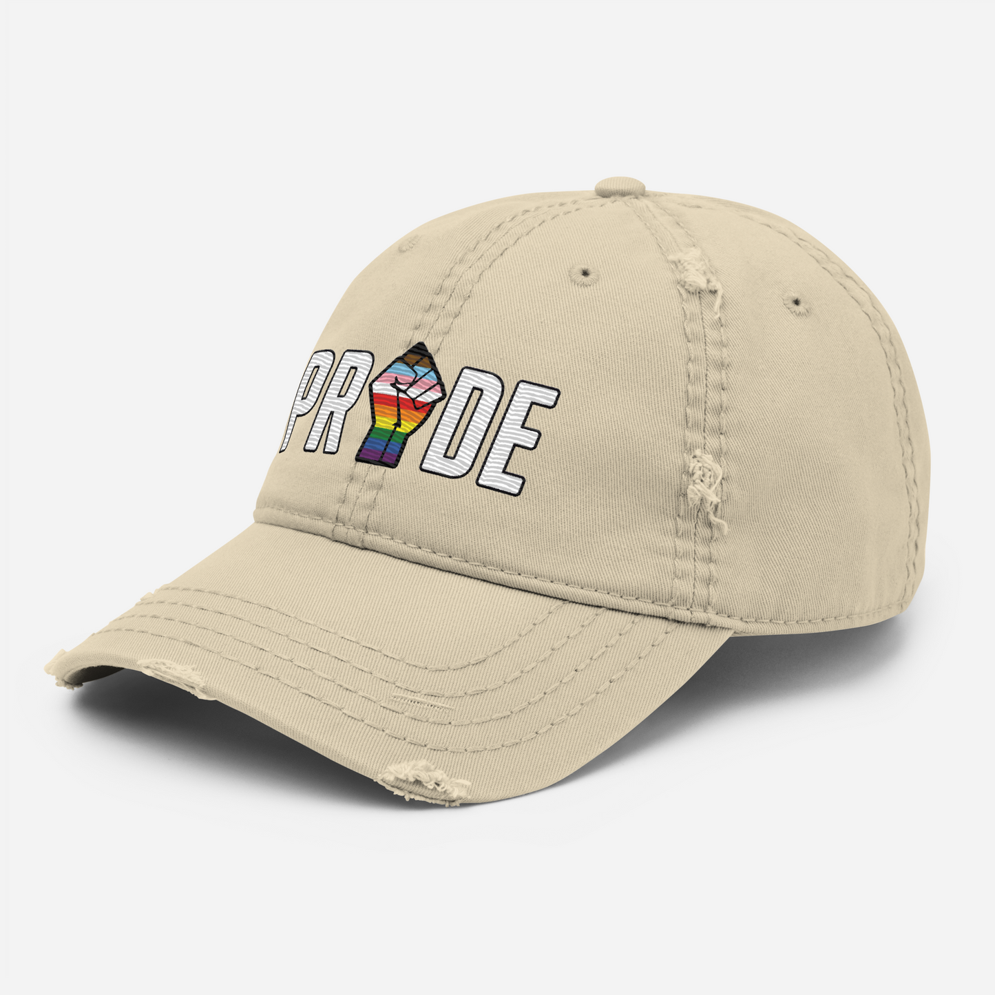 'Power of Pride' Distressed Low-Profile Hat