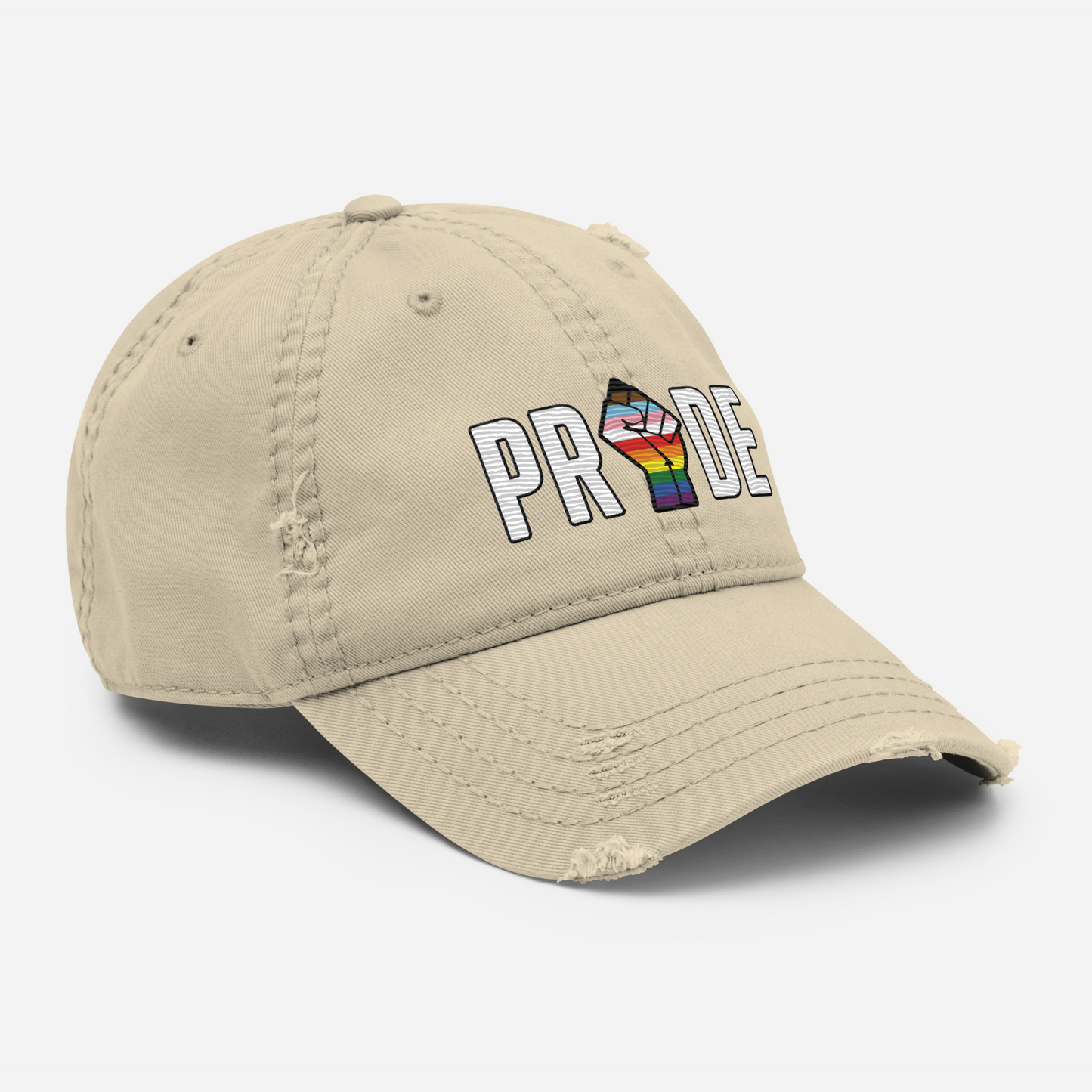 'Power of Pride' Distressed Low-Profile Hat
