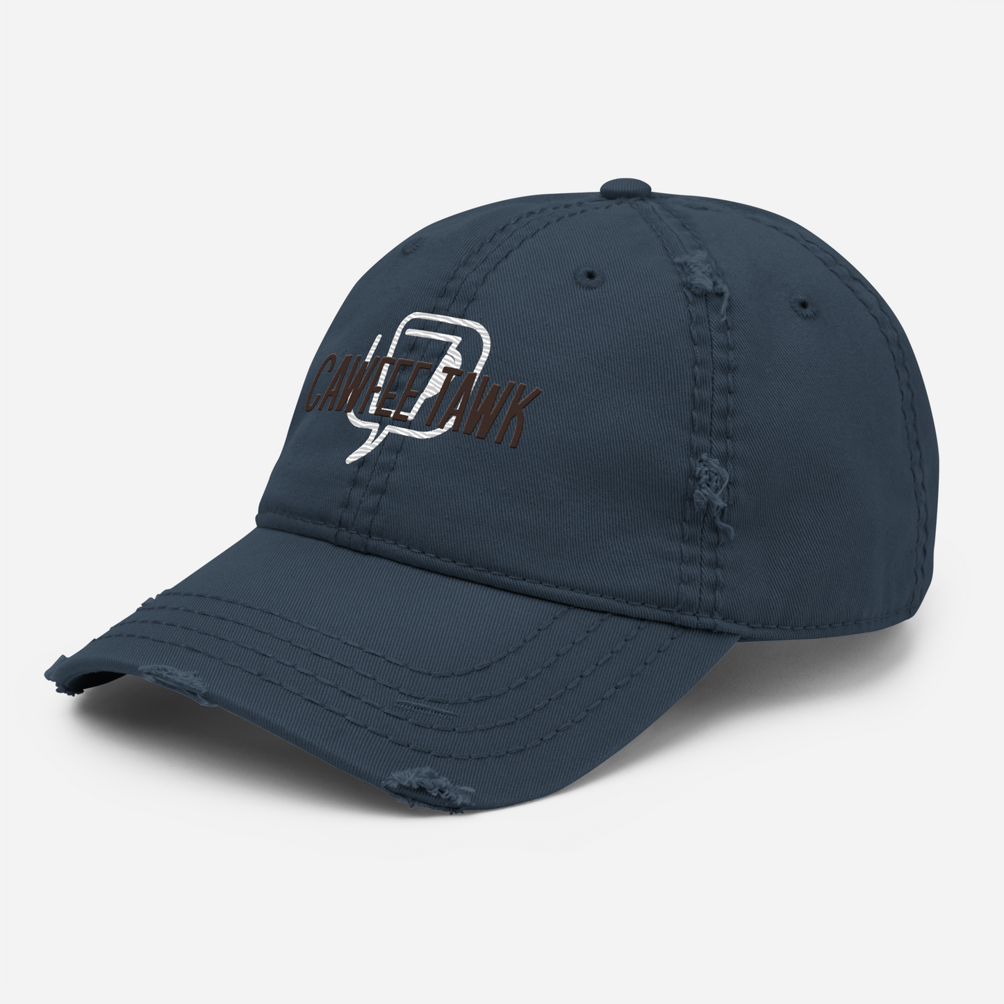 'Matt's Cawfee Tawk' Distressed Dad Hat