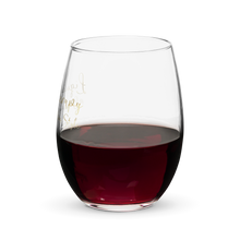 Load image into Gallery viewer, &#39;Liquid Therapy #Lovenpositivevibes Style&#39; Stemless Wine Glass
