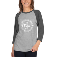 Load image into Gallery viewer, &#39;Virgo Zodiac&#39; 3/4 Sleeve Raglan Shirt
