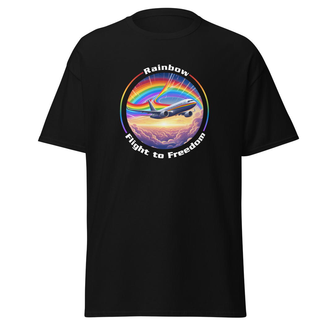 'Rainbow Flight To Freedom' Unisex Classic Tee