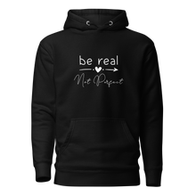 Load image into Gallery viewer, &#39;Be Real Not Perfect&#39; Unisex Hoodie
