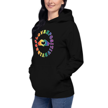 Load image into Gallery viewer, #Lovenpositivevibes Unisex Hoodie (Rainbow Logo)
