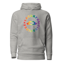 Load image into Gallery viewer, #Lovenpositivevibes Unisex Hoodie (Rainbow Logo)
