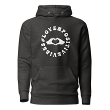 Load image into Gallery viewer, #Lovenpositivevibes Unisex Hoodie (White Logo)
