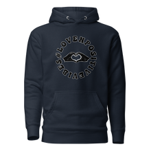 Load image into Gallery viewer, #Lovenpositivevibes Unisex Premium Hoodie (Black Logo)
