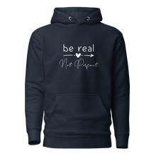 Load image into Gallery viewer, &#39;Be Real Not Perfect&#39; Unisex Hoodie
