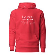 Load image into Gallery viewer, &#39;Be Real Not Perfect&#39; Unisex Hoodie
