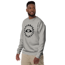 Load image into Gallery viewer, #Lovenpositivevibes Unisex Premium Sweatshirt (Black Logo)
