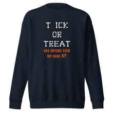 Load image into Gallery viewer, &#39;Tick or Treat&#39; Unisex Premium Sweatshirt
