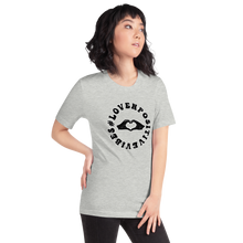 Load image into Gallery viewer, #Lovenpositivevibes Unisex T-Shirt (Black Graphic)
