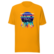 Load image into Gallery viewer, &#39;Lovenpositivevibes Dance Party (Rainbow) Unisex T-Shirt
