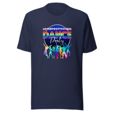 Load image into Gallery viewer, &#39;Lovenpositivevibes Dance Party (Rainbow) Unisex T-Shirt
