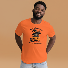 Load image into Gallery viewer, &#39;Prrrrrfectly Happy Halloween&#39; Unisex T-Shirt
