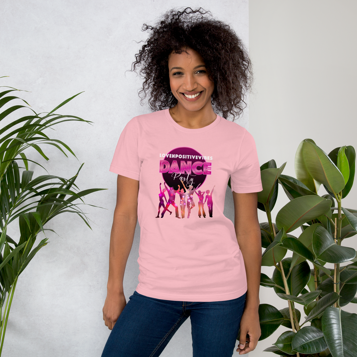 'Lovenpositivevibes Dance Party' Unisex T-Shirt