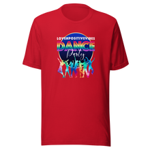 Load image into Gallery viewer, &#39;Lovenpositivevibes Dance Party (Rainbow) Unisex T-Shirt
