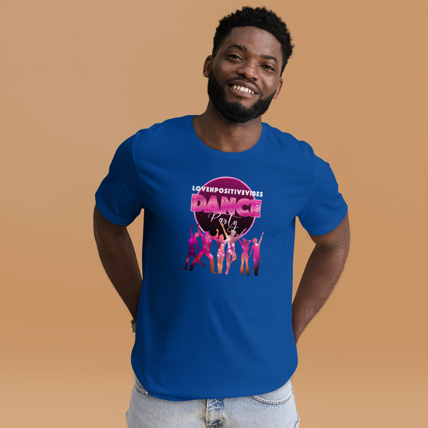 'Lovenpositivevibes Dance Party' Unisex T-Shirt