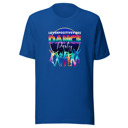 'Lovenpositivevibes Dance Party (Rainbow) Unisex T-Shirt