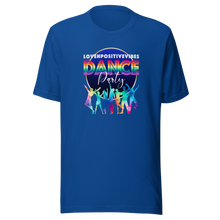 Load image into Gallery viewer, &#39;Lovenpositivevibes Dance Party (Rainbow) Unisex T-Shirt
