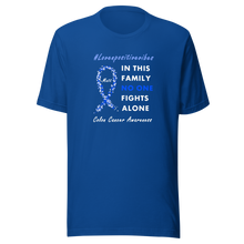 Load image into Gallery viewer, #Lovenpositivevibes &#39;No One Fights Alone&#39; Unisex T-Shirt
