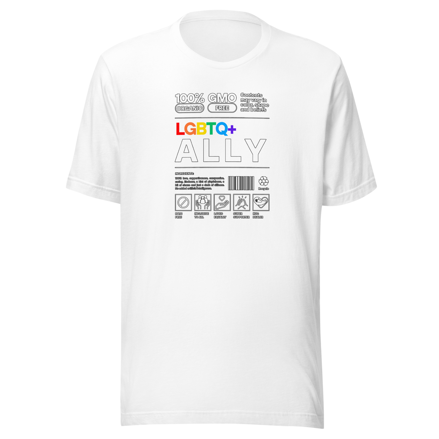 'LGBTQ+ Ally' Unisex T-Shirt