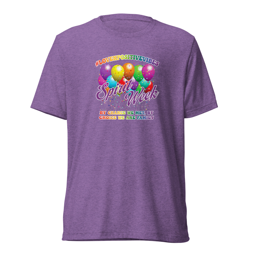 #Lovenpositivevibes Purple Tri-Blend T-Shirt