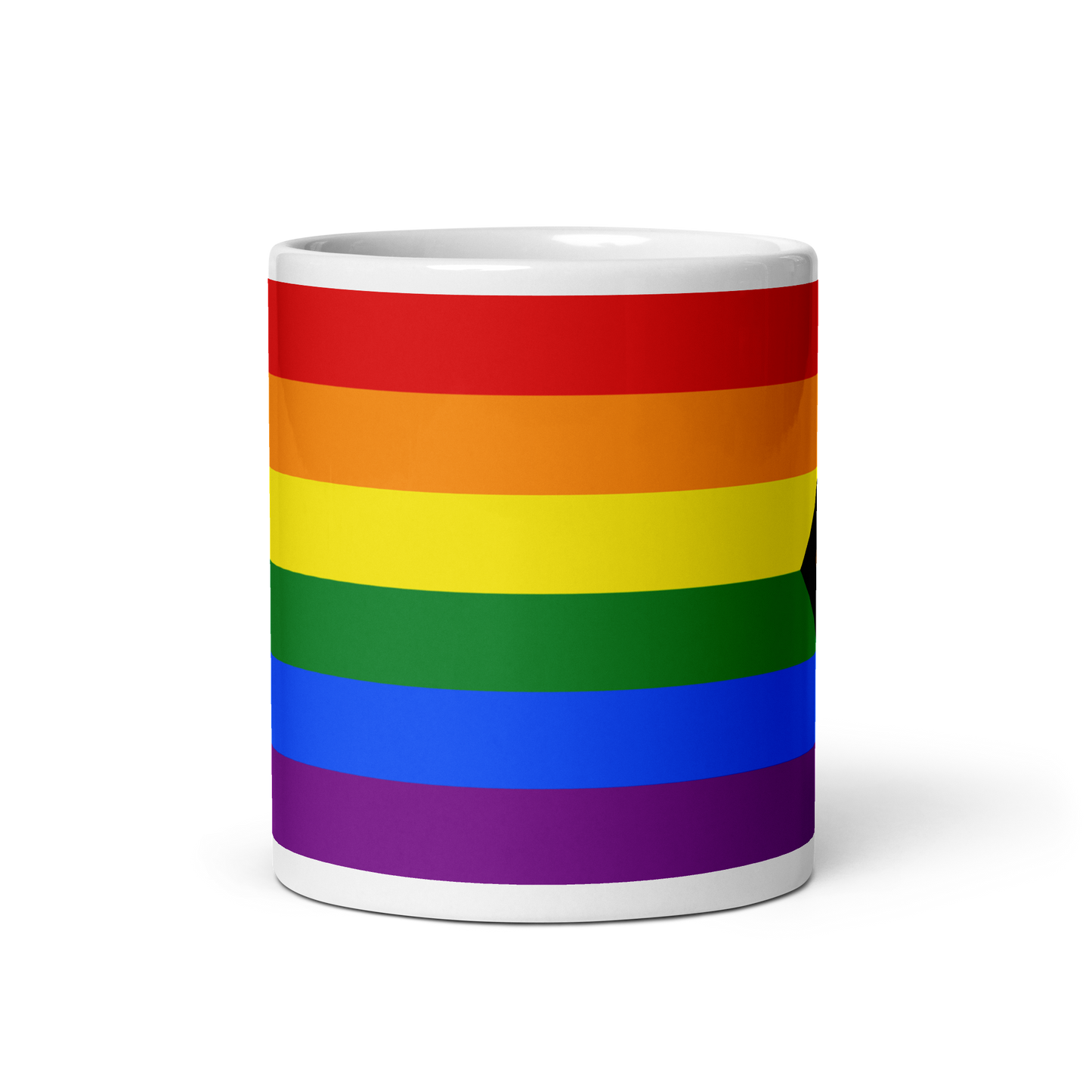 'Progressive Pride' White Glossy Mug