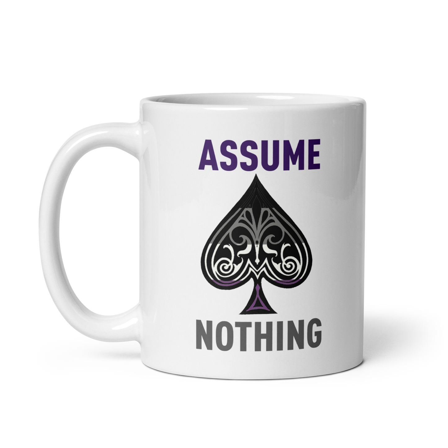 'Asexual Pride' White Glossy Mug