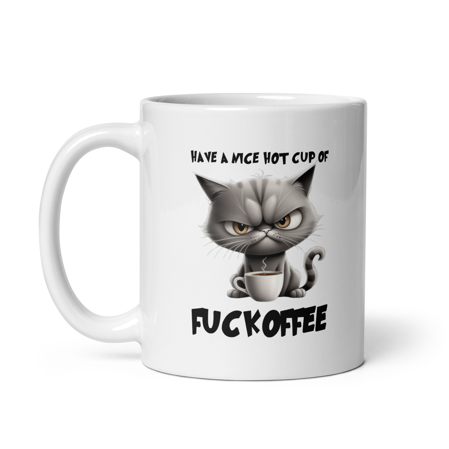 'Cup of Fuckoffee' White Glossy Mug