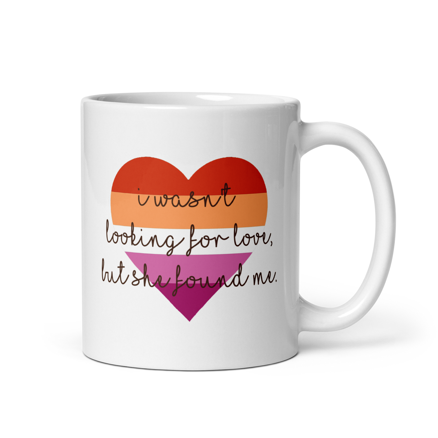 'Lesbian Pride' White Glossy Mug