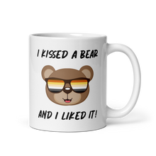 Load image into Gallery viewer, &quot;I Kissed A Bear And I Liked It&quot; White Glossy Mug
