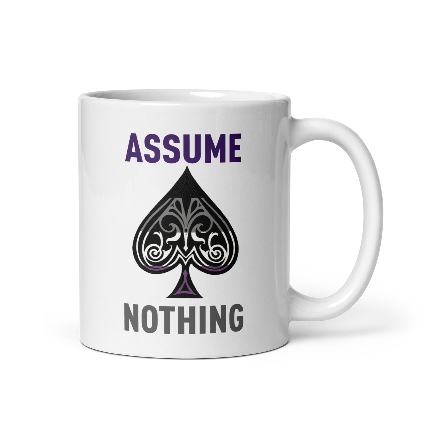 'Asexual Pride' White Glossy Mug