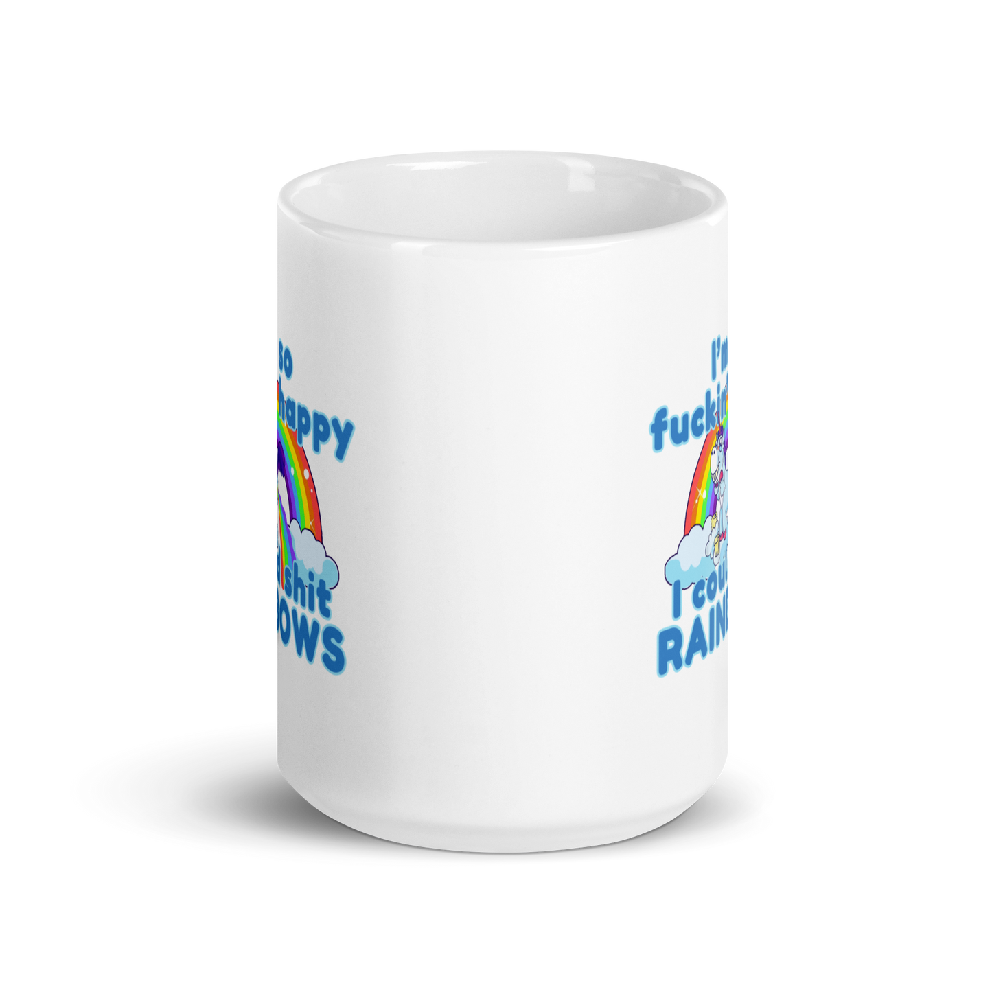 'So Happy' White Glossy Mug