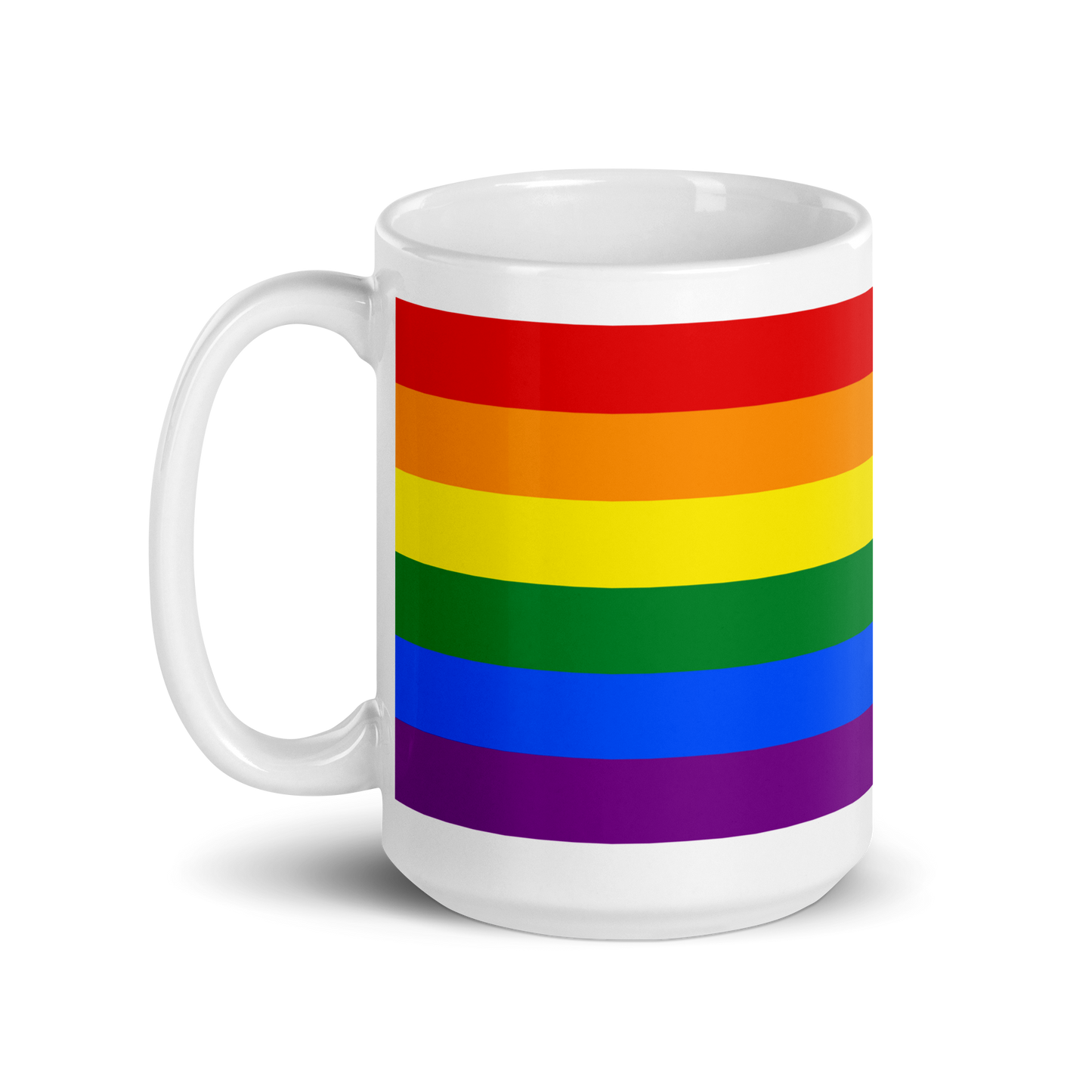 'Progressive Pride' White Glossy Mug
